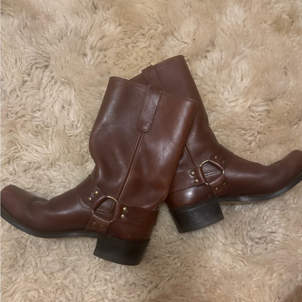 Vintage “Sears” leather boots in pristine condition! - Picture 3 of 9